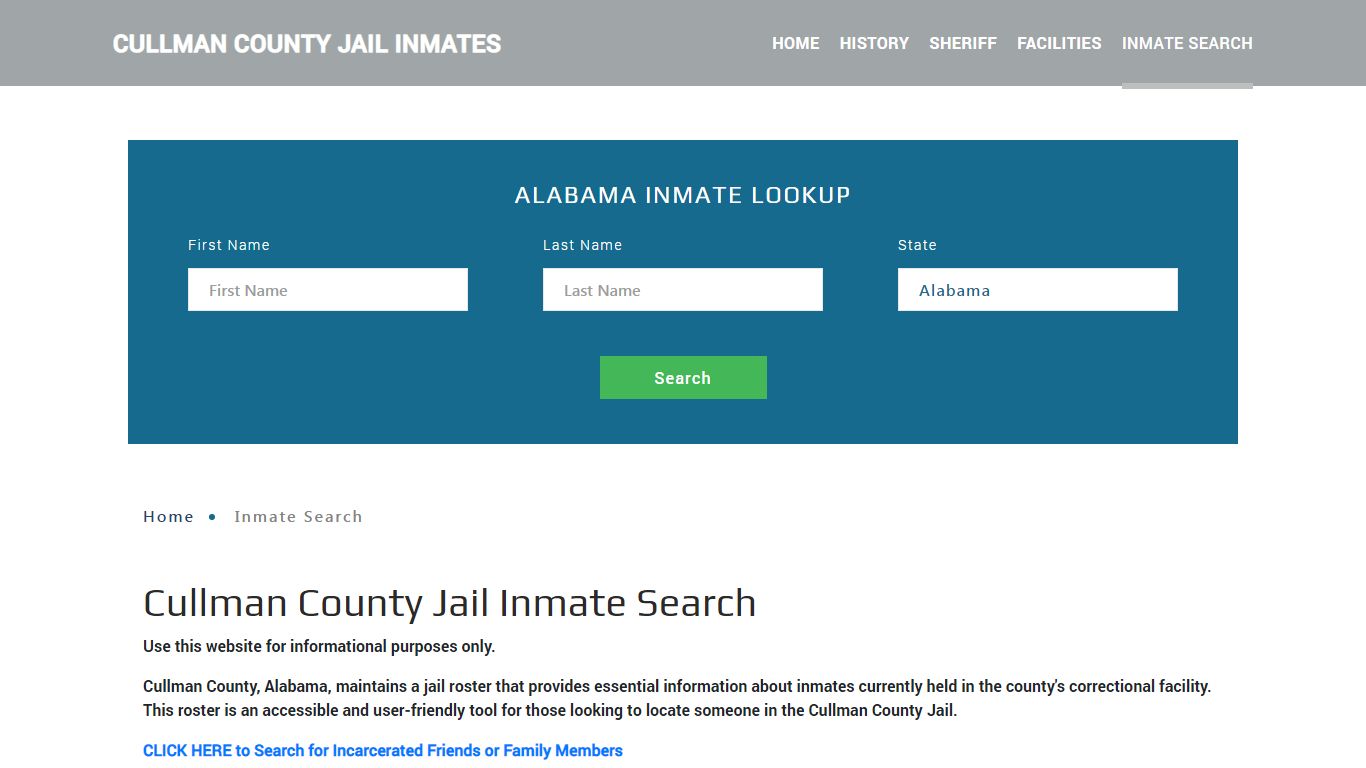 Cullman County, AL Detainee Lookup